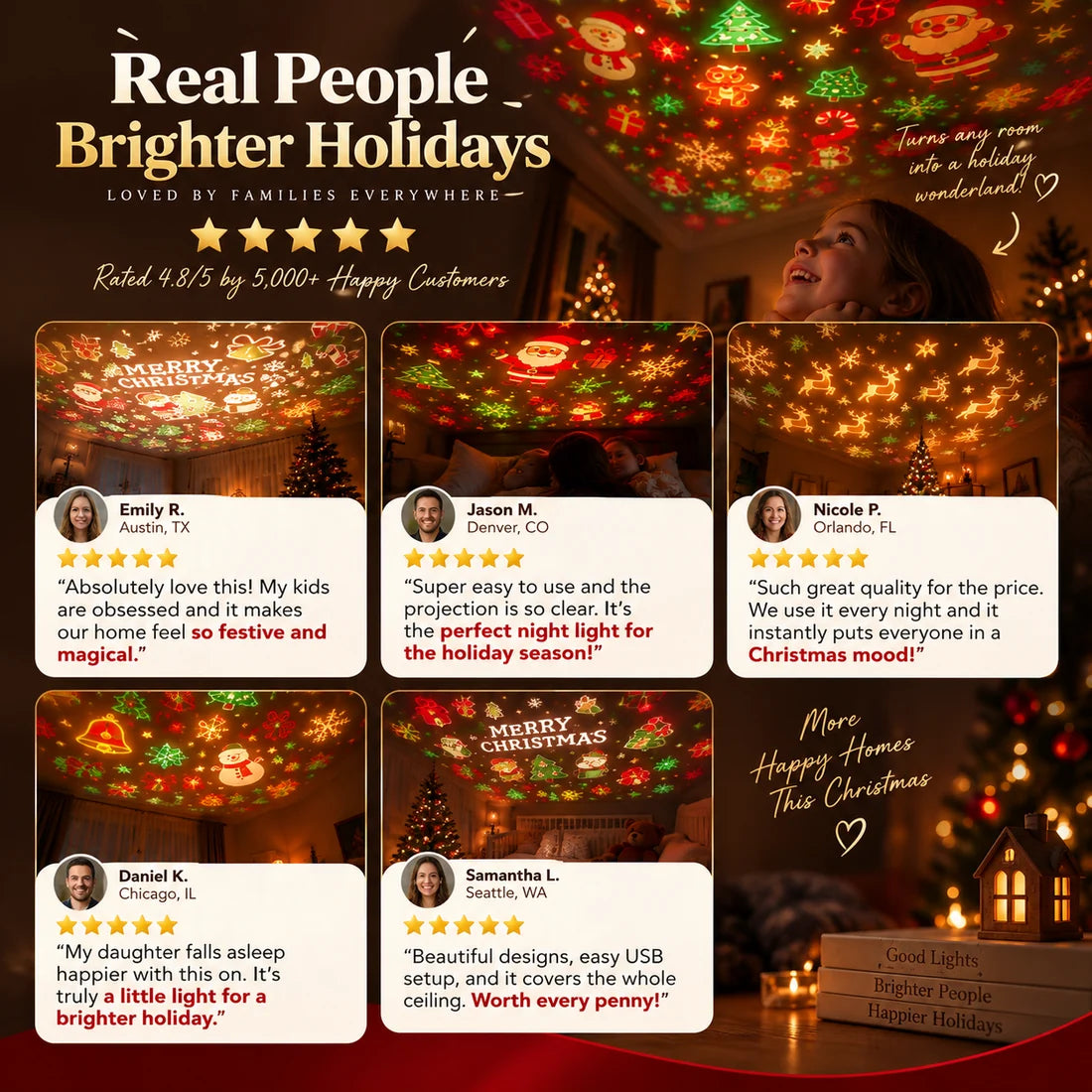 Christmas Lamp™ Projector