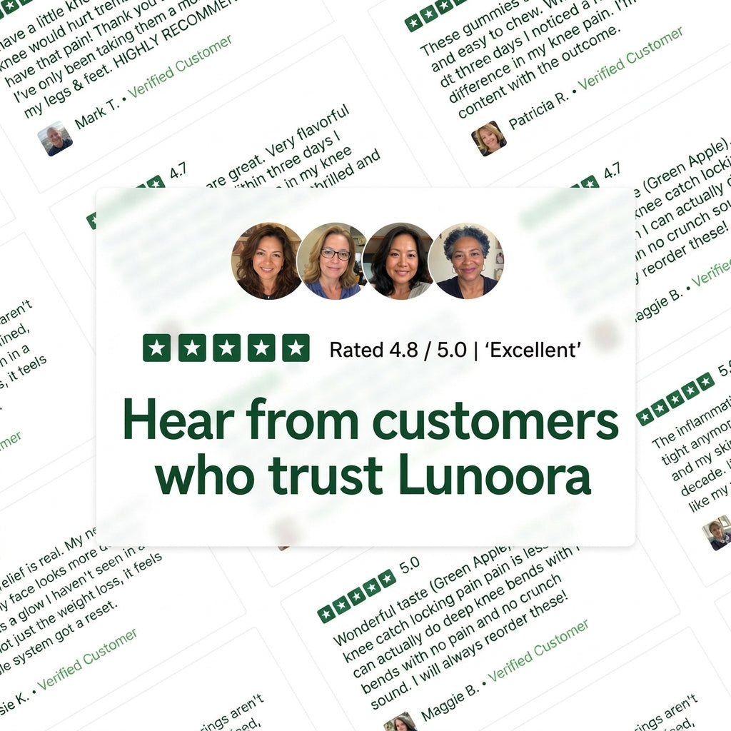 Lunoora Sea Moss Gummies — Natural Joint Support To Help Ease Knee Stiffness & Inflammation