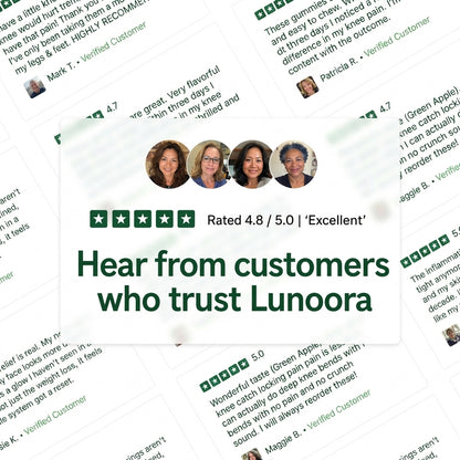 Lunoora Sea Moss Gummies — Natural Joint Support To Help Ease Knee Stiffness & Inflammation