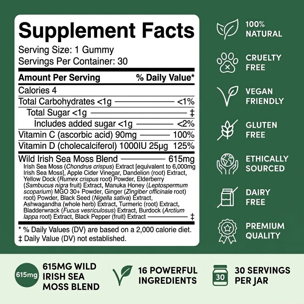 Sea Moss 16-In-1 Gummies