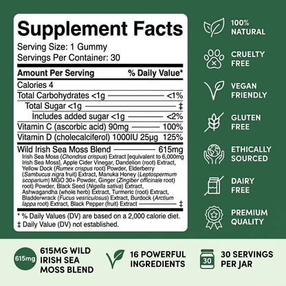 Sea Moss 16-In-1 Gummies